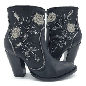 Old Gringo Marillyn Short 6 Inch Black Heeled Boot Women's Size 7 B